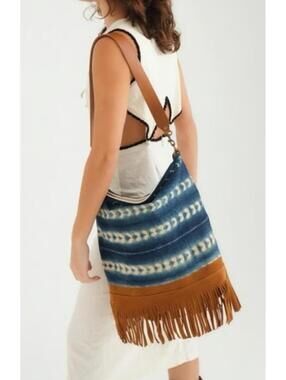 Free People x Jenna Bee Indigo Tote